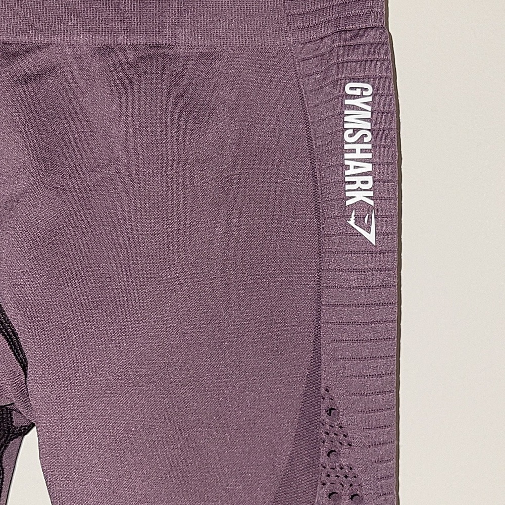 Gymshark Vital Seamless Leggings High Waisted Athletic Purple Size Unknown - Picture 6 of 7